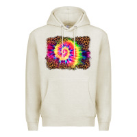 Oatmeal Heather tie die background Premium Hoodie - BarkalooDesign