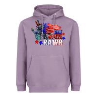 Lavender Red white rawr 4th of july Heavyweight Hoodie - CowGirlArtShop