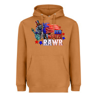 Meerkat Red white rawr 4th of july Heavyweight Hoodie - CowGirlArtShop