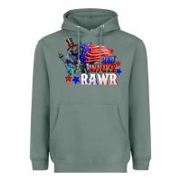 Sage Red white rawr 4th of july Heavyweight Hoodie - CowGirlArtShop