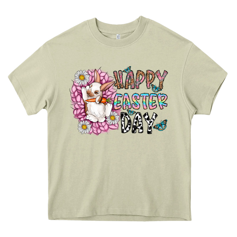 Happy Easter Day Heavy Core Tee by CowhideDigitalArt | Teevron