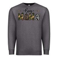 Charcoal Heather boy mama Premium Sweatshirt - CowhideDigitalArt