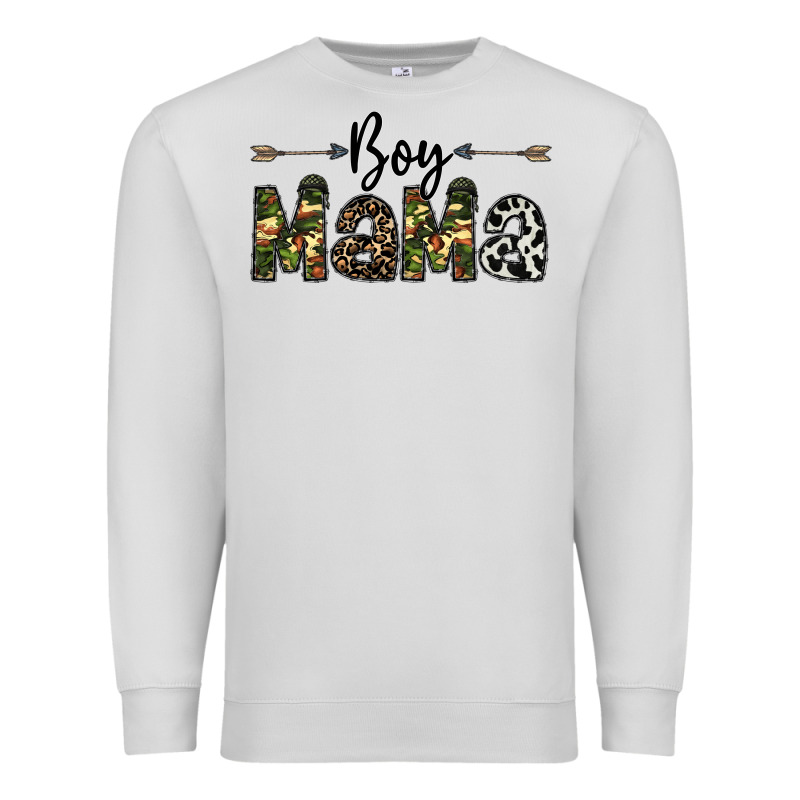 Boy Mama Premium Sweatshirt by CowhideDigitalArt | Teevron