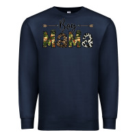 Navy boy mama Premium Sweatshirt - CowhideDigitalArt