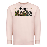 Pale Pink boy mama Premium Sweatshirt - CowhideDigitalArt