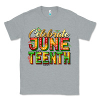 Heather Grey celebrate juneteenth Classic Tee - Zillion Design Studio