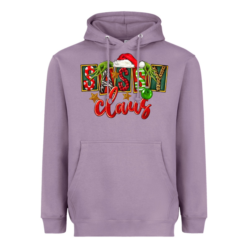 Christmas Sassy Claus Heavyweight Hoodie by FaDigitalArtStudio | Teevron