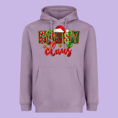 Christmas Sassy Claus Heavyweight Hoodie Designed By Fadigitalartstudio