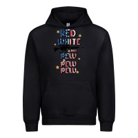 Black red white and pew pew pew Urban Hoodie - MaliasSmallBusiness