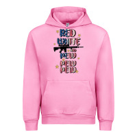 Fuchsia Pink red white and pew pew pew Urban Hoodie - MaliasSmallBusiness