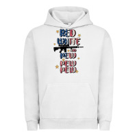 Pigment Lunar Rock red white and pew pew pew Urban Hoodie - MaliasSmallBusiness