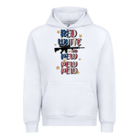 White red white and pew pew pew Urban Hoodie - MaliasSmallBusiness