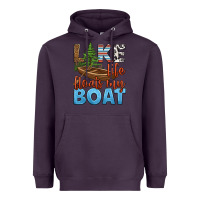 Plum lake life floats my boat Heavyweight Hoodie - HRA Design Shop