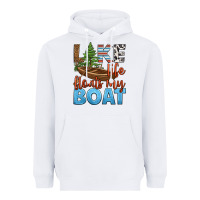 White lake life floats my boat Heavyweight Hoodie - HRA Design Shop