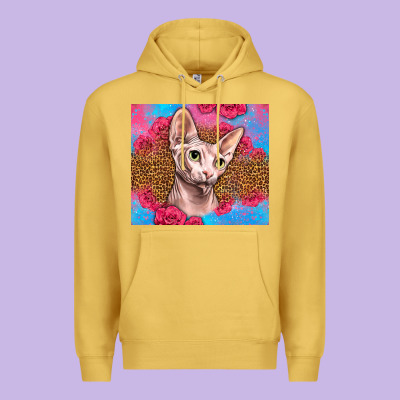 Western Sphynx Cat Premium Hoodie Designed By Lillyallendesigns
