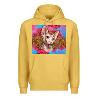 Antique Gold Western Sphynx Cat Premium Hoodie - LillyAllenDesigns
