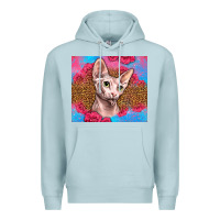 Blue Mist Western Sphynx Cat Premium Hoodie - LillyAllenDesigns
