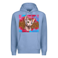 Colony Blue Western Sphynx Cat Premium Hoodie - LillyAllenDesigns