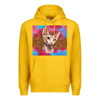 Lemon Western Sphynx Cat Premium Hoodie - LillyAllenDesigns