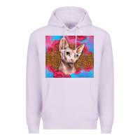 Lilac Western Sphynx Cat Premium Hoodie - LillyAllenDesigns