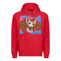Red Western Sphynx Cat Premium Hoodie - LillyAllenDesigns