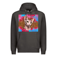 Smoke Western Sphynx Cat Premium Hoodie - LillyAllenDesigns