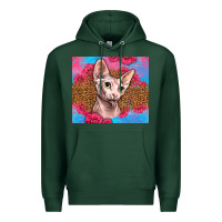 Sports Green Western Sphynx Cat Premium Hoodie - LillyAllenDesigns