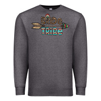 Charcoal Heather bride tribe Premium Sweatshirt - CowhideDigitalArt