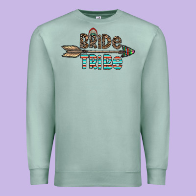 Bride Tribe Premium Sweatshirt Designed By Cowhidedigitalart