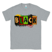 Heather Grey black Classic Tee - Zillion Design Studio