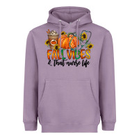 Lavender fall vibes and that nurse life Heavyweight Hoodie - CowhideDigitalArt