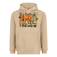 Mushroom fall vibes and that nurse life Heavyweight Hoodie - CowhideDigitalArt