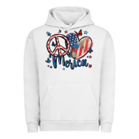 Pigment Lunar Rock peace love 'merica Urban Hoodie - MaliasSmallBusiness