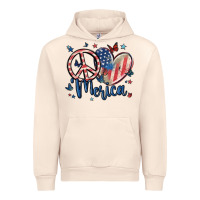 Sandshell peace love 'merica Urban Hoodie - MaliasSmallBusiness