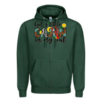 Sports Green got a little cajun in my soul Zipper Hoodie - texasbilliewilder
