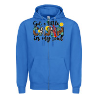 True Royal got a little cajun in my soul Zipper Hoodie - texasbilliewilder