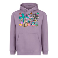 Lavender Western rabbit with Cross and flowers Heavyweight Hoodie - Neo Western