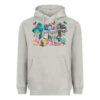 Moon Dust Western rabbit with Cross and flowers Heavyweight Hoodie - Neo Western