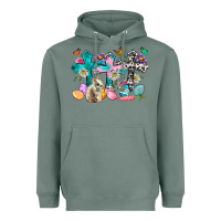 Sage Western rabbit with Cross and flowers Heavyweight Hoodie - Neo Western