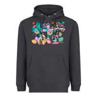 Smoke Western rabbit with Cross and flowers Heavyweight Hoodie - Neo Western