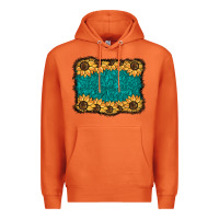 Carrot sunflower background Premium Hoodie - BarkalooDesign
