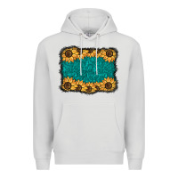 Dove Grey sunflower background Premium Hoodie - BarkalooDesign