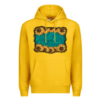 Lemon sunflower background Premium Hoodie - BarkalooDesign