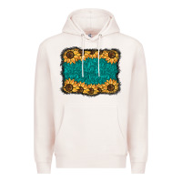 Pale Pink sunflower background Premium Hoodie - BarkalooDesign