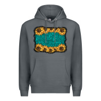 Rock sunflower background Premium Hoodie - BarkalooDesign
