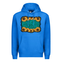 True Royal sunflower background Premium Hoodie - BarkalooDesign