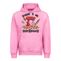 Fuchsia Pink baking is my superpower malia Urban Hoodie - MaliasSmallBusiness