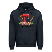 Navy baking is my superpower malia Urban Hoodie - MaliasSmallBusiness