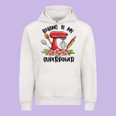 Baking Is My Superpower Malia Urban Hoodie Designed By Maliassmallbusiness
