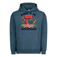 Pigment Midnight Navy baking is my superpower malia Urban Hoodie - MaliasSmallBusiness